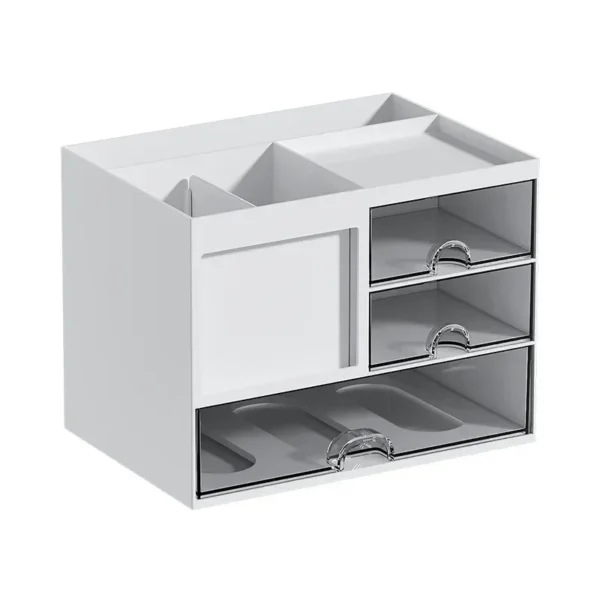 Boîte de rangement pour tiroir de bureau empilable et anti-poussière pour fournitures de bureau - Image 3